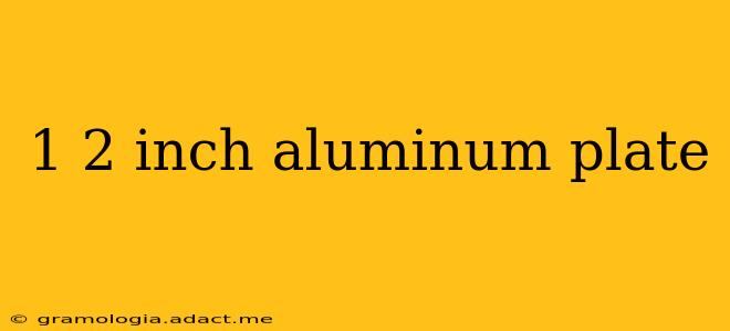 1 2 inch aluminum plate