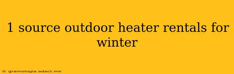 1 source outdoor heater rentals for winter