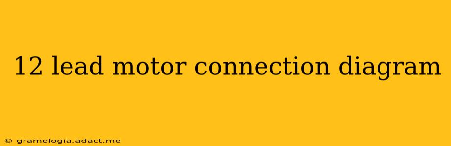 12 lead motor connection diagram