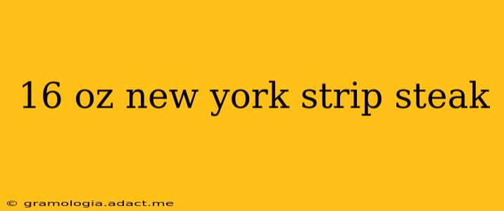 16 oz new york strip steak