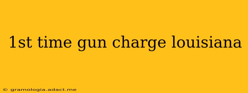 1st time gun charge louisiana