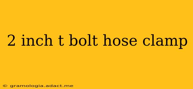 2 inch t bolt hose clamp