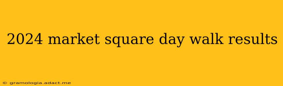 2024 market square day walk results