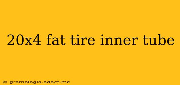 20x4 fat tire inner tube