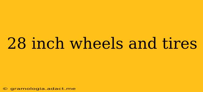 28 inch wheels and tires