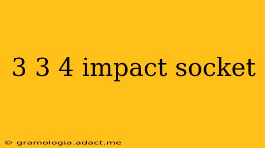 3 3 4 impact socket