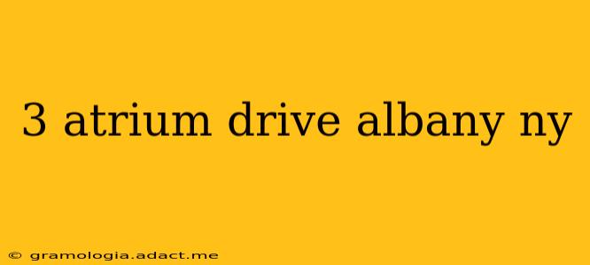 3 atrium drive albany ny
