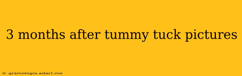 3 months after tummy tuck pictures