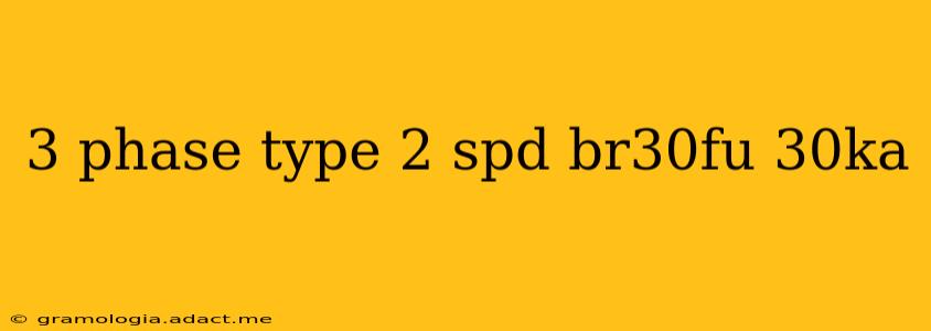 3 phase type 2 spd br30fu 30ka