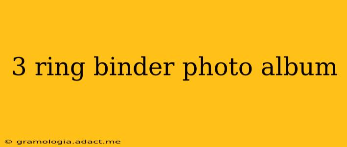 3 ring binder photo album
