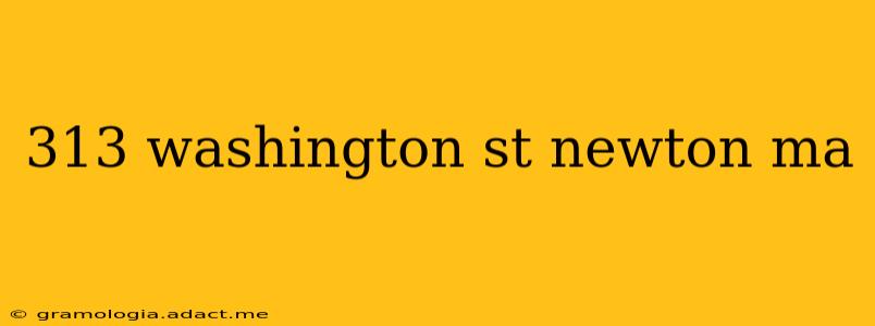 313 washington st newton ma