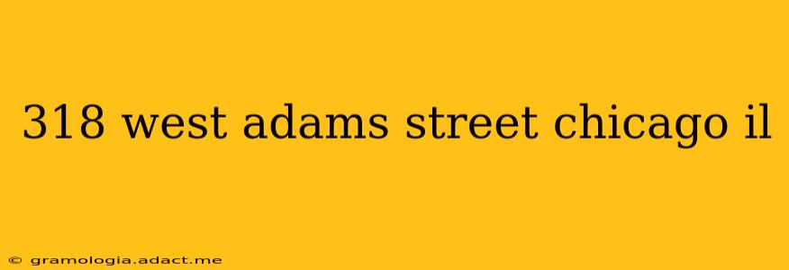 318 west adams street chicago il