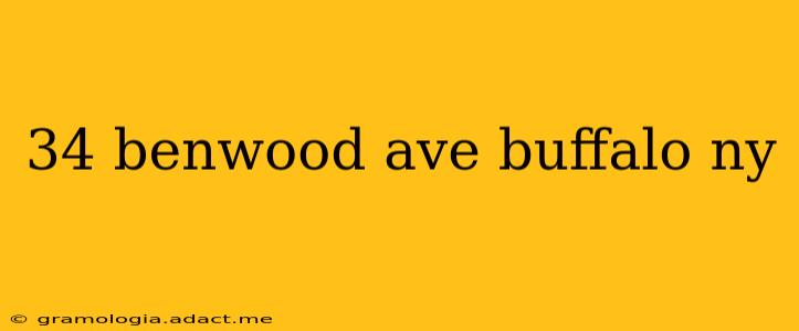 34 benwood ave buffalo ny