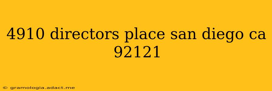 4910 directors place san diego ca 92121