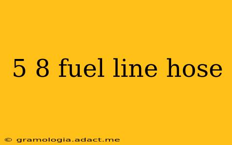 5 8 fuel line hose
