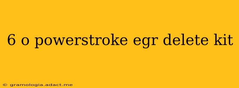 6 o powerstroke egr delete kit