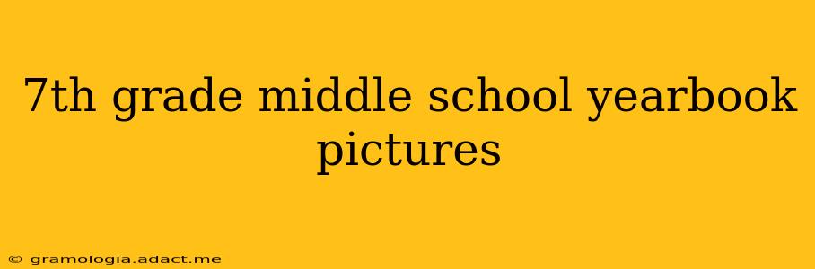 7th grade middle school yearbook pictures