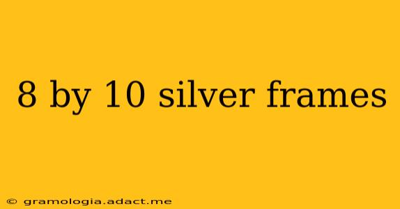 8 by 10 silver frames