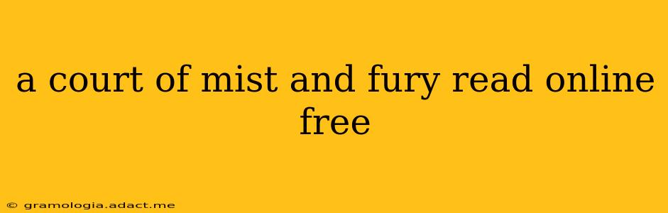 a court of mist and fury read online free