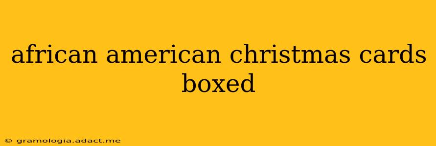 african american christmas cards boxed
