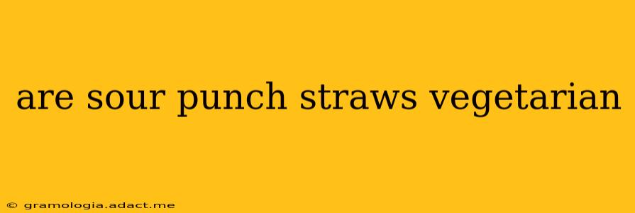 are sour punch straws vegetarian