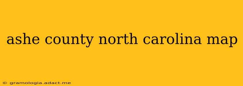 ashe county north carolina map