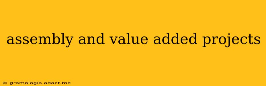 assembly and value added projects