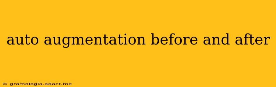 auto augmentation before and after