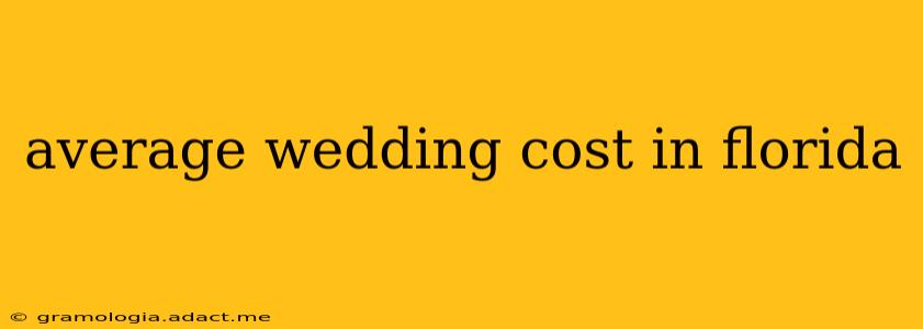 average wedding cost in florida
