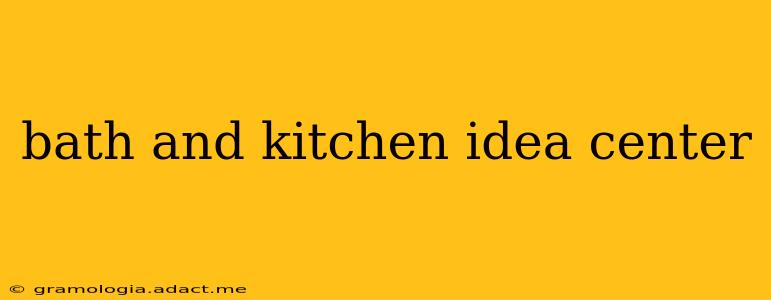 bath and kitchen idea center