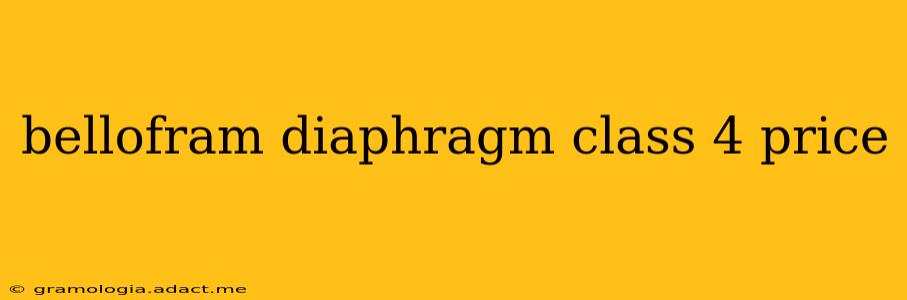 bellofram diaphragm class 4 price