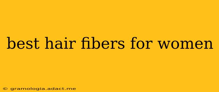best hair fibers for women