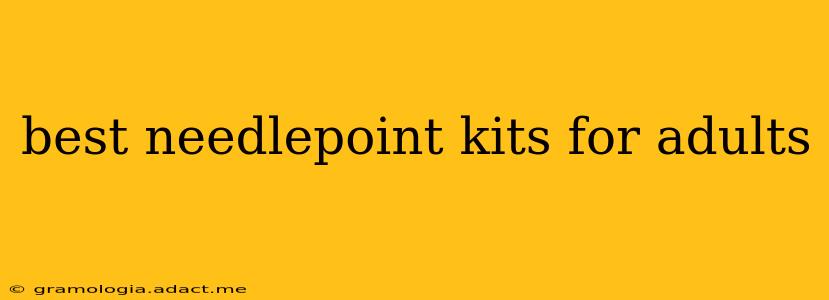 best needlepoint kits for adults
