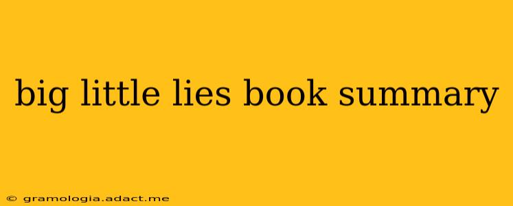 big little lies book summary