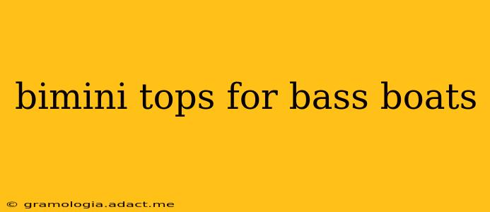 bimini tops for bass boats