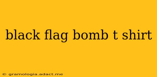black flag bomb t shirt