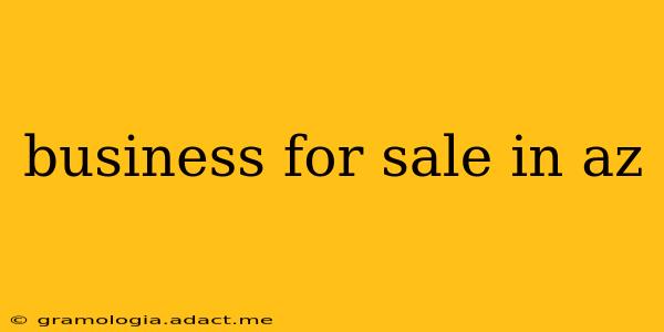 business for sale in az