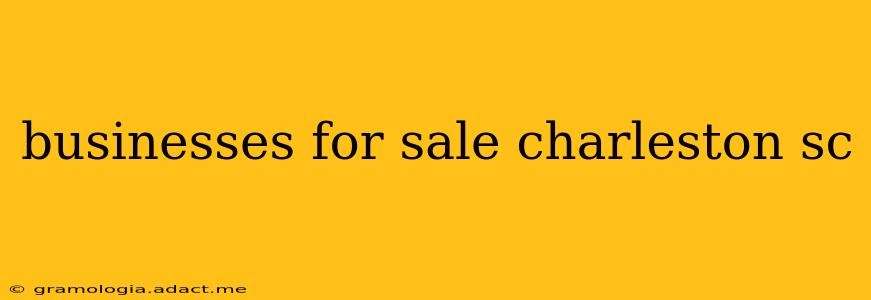 businesses for sale charleston sc