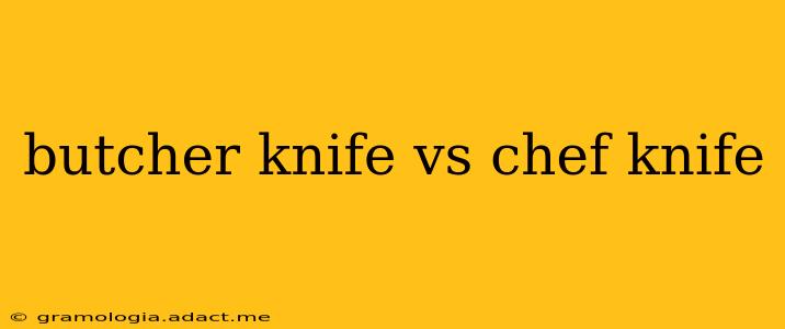 butcher knife vs chef knife