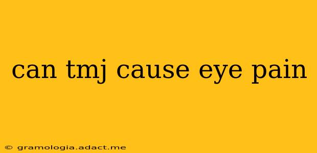 can tmj cause eye pain