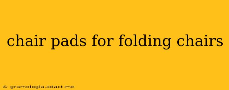 chair pads for folding chairs