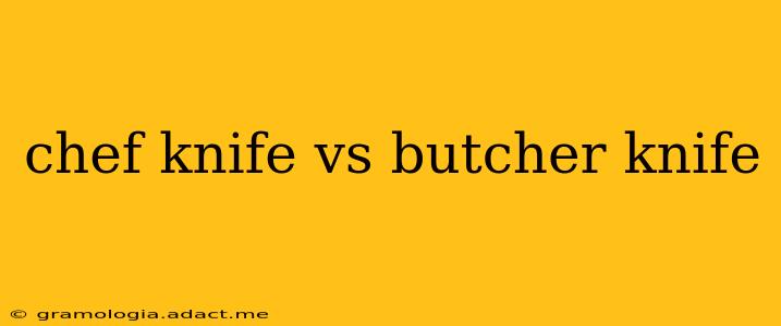 chef knife vs butcher knife