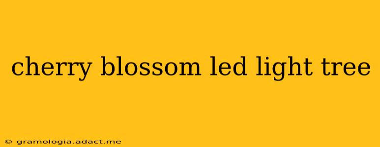 cherry blossom led light tree