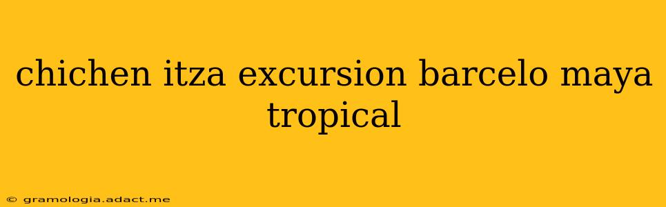 chichen itza excursion barcelo maya tropical