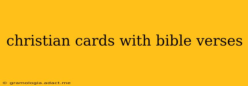 christian cards with bible verses