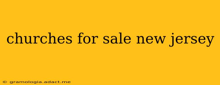 churches for sale new jersey