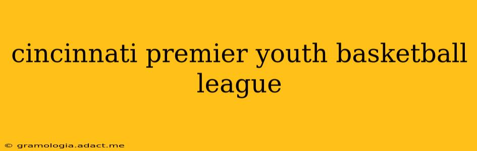 cincinnati premier youth basketball league
