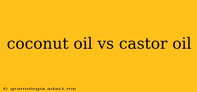 coconut oil vs castor oil