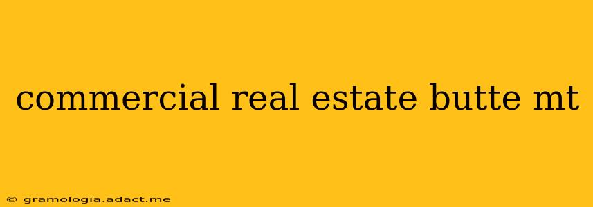 commercial real estate butte mt