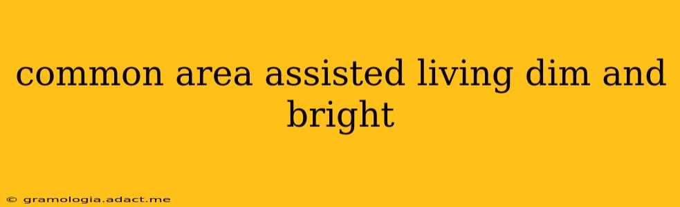 common area assisted living dim and bright